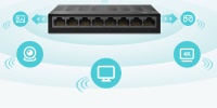 TP-Link LS1008G  8-Port 10/100/1000Mbps Masaüstü Switch